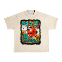 Sandshell Western Just A Girl Who Loves Ladybug Urban Heavy Tee - LillyAllenDesigns