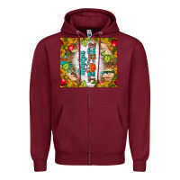 Burgundy thankful teacher fall tumbler Zipper Hoodie - BundleAndBundleShop