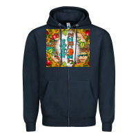 Navy thankful teacher fall tumbler Zipper Hoodie - BundleAndBundleShop