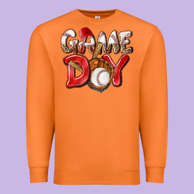 Game Day Baseball Premium Sweatshirt Designed By Nancycooperartshop