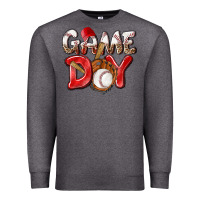 Charcoal Heather Game day Baseball Premium Sweatshirt - NancyCooperArtShop