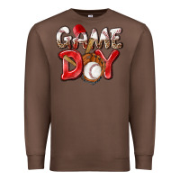 Chestnut Game day Baseball Premium Sweatshirt - NancyCooperArtShop