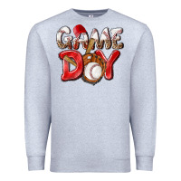 Heather Grey Game day Baseball Premium Sweatshirt - NancyCooperArtShop