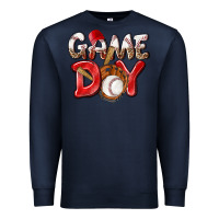 Navy Game day Baseball Premium Sweatshirt - NancyCooperArtShop