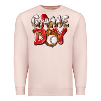 Pale Pink Game day Baseball Premium Sweatshirt - NancyCooperArtShop