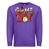 Purple Game day Baseball Premium Sweatshirt - NancyCooperArtShop
