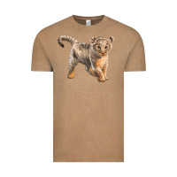 Vintage Coffee baby lion Vintage Tee - LillyAllenDesigns