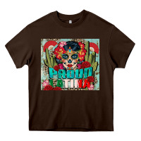 Chocolate Brown proud latina tumbler 3 Heavy Core Tee - CTS Tumbler Store