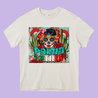 Proud Latina Tumbler 3 Heavy Core Tee Designed By Cts Tumbler Store