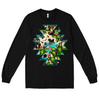 Black aztec  cowhide cactus gemstone Long Sleeve Tee - JahusDesignShop
