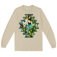 Mushroom aztec  cowhide cactus gemstone Long Sleeve Tee - JahusDesignShop