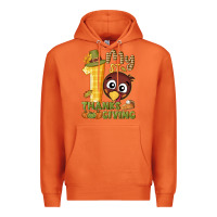 Carrot My 1st Thanksgiving with turkey Premium Hoodie - NancyCooperArtShop