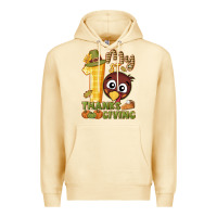 Pina Colada My 1st Thanksgiving with turkey Premium Hoodie - NancyCooperArtShop