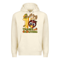 Sandshell My 1st Thanksgiving with turkey Premium Hoodie - NancyCooperArtShop
