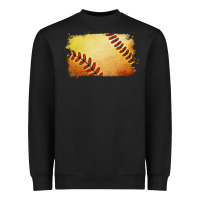 Black softball brushstroke Heavyweight Sweatshirt - Jasminsmagicworld