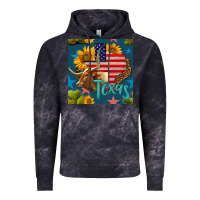 Cloud Black 4th of july texas map with cow seamless pattern Vintage Hoodie - BundleAndBundleShop