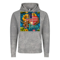 Cloud Rock 4th of july texas map with cow seamless pattern Vintage Hoodie - BundleAndBundleShop