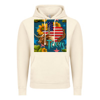 Vintage Artic 4th of july texas map with cow seamless pattern Vintage Hoodie - BundleAndBundleShop