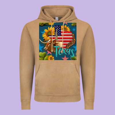 4th Of July Texas Map With Cow Seamless Pattern Vintage Hoodie Designed By Bundleandbundleshop