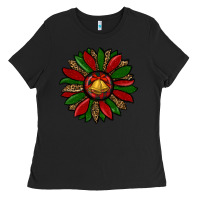 Black christmas sunflower Ladies Tee - RanaPortraitStore