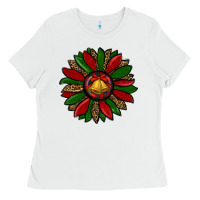 White christmas sunflower Ladies Tee - RanaPortraitStore