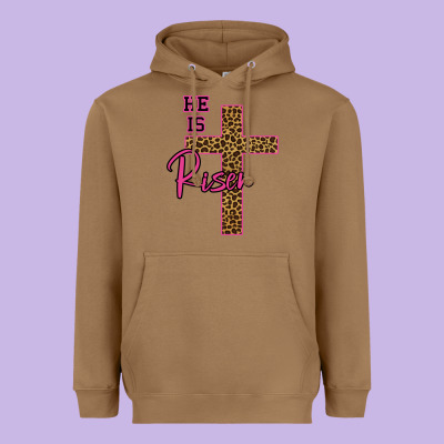 He Is Risen Leopard Heavyweight Hoodie Designed By Bettercallsaul