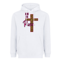 White He Is Risen Leopard Heavyweight Hoodie - Bettercallsaul