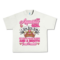 Pistachio As a Aquarius Girl I was Born with My Heart on my Sleeve and a mouth Urban Heavy Tee - Jasminsmagicworld