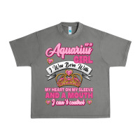 Tornado As a Aquarius Girl I was Born with My Heart on my Sleeve and a mouth Urban Heavy Tee - Jasminsmagicworld