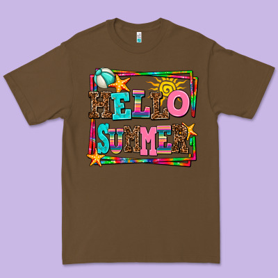 Hello Summer Premium Tee Designed By Adodesignshop