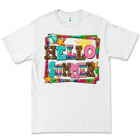 White hello summer Premium Tee - AdoDesignShop
