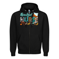 Black thankful nurse Zipper Hoodie - BundleAndBundleShop