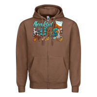 Chestnut thankful nurse Zipper Hoodie - BundleAndBundleShop