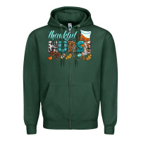 Sports Green thankful nurse Zipper Hoodie - BundleAndBundleShop