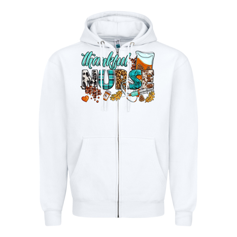 Thankful Nurse Zipper Hoodie by BundleAndBundleShop | Teevron