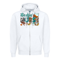 White thankful nurse Zipper Hoodie - BundleAndBundleShop