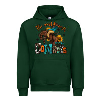 Forest Green the world needs more cowboys Urban Hoodie - OliviaCreatesArt