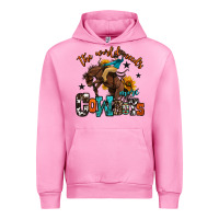 Fuchsia Pink the world needs more cowboys Urban Hoodie - OliviaCreatesArt