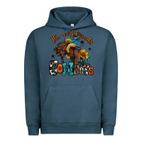 Pigment Midnight Navy the world needs more cowboys Urban Hoodie - OliviaCreatesArt