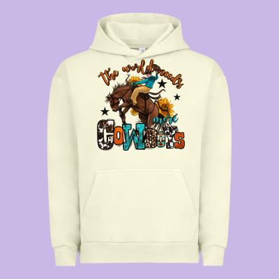 The World Needs More Cowboys Urban Hoodie Designed By Oliviacreatesart