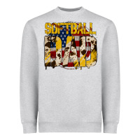 Heather Grey softball dad Heavyweight Sweatshirt - Jasminsmagicworld