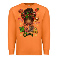 Carrot Nana Claus Afro Messy Bun Premium Sweatshirt - texasbilliewilder