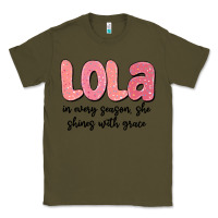 Army Green lola in every season, she shines with grace Classic Tee - MaliasSmallBusiness