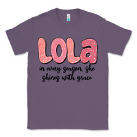 Lavender lola in every season, she shines with grace Classic Tee - MaliasSmallBusiness