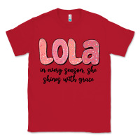Red lola in every season, she shines with grace Classic Tee - MaliasSmallBusiness