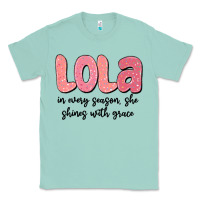 Seafoam lola in every season, she shines with grace Classic Tee - MaliasSmallBusiness