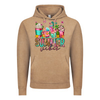 Vintage Coffee summer vibes coffee cups Vintage Hoodie - Jasminsmagicworld