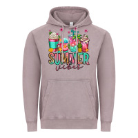 Vintage Zinc summer vibes coffee cups Vintage Hoodie - Jasminsmagicworld