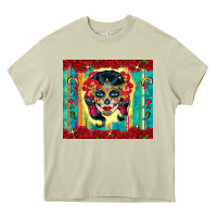 Mossy sugar skull tumbler 3 Heavy Core Tee - CTS Tumbler Store