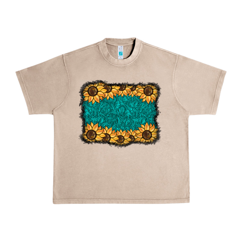 Sunflower Background Urban Heavy Tee by BarkalooDesign | Teevron